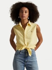 Polo Ralph Lauren Koszula 211968896004 Żółty Classic Fit. Żółte bluzki damskie Polo Ralph Lauren, xs, bez wzorów, z bawełny, bez kołnierzyka, bez ramiączek. Za 534.99 zł.