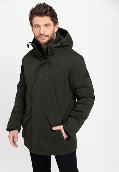 Kurtka zimowa J-TELK. Szare kurtki męskie Volcano, na zimę, m, bez wzorów, z materiału, bez kaptura. Za 399.99 zł.