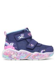 Skechers Śniegowce Play Scene 303163N/NVMT Różowy. Czerwone buty zimowe dziewczęce Skechers, ze skóry, bez zapięcia. Za 199.99 zł.