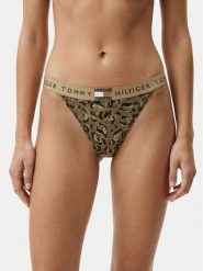 Tommy Hilfiger Stringi UW0UW06499 Beżowy. Brązowe stringi damskie Tommy Hilfiger, xs, bez wzorów, z bawełny. Za 99.99 zł.