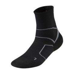 Skarpety do biegania w terenie unisex Mizuno Endura Trail Socks techniczne. Czarne skarpety męskie Mizuno, bez wzorów, z poliamidu. Za 47.99 zł.