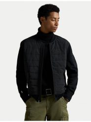 Polo Ralph Lauren Kurtka przejściowa 710981493001 Czarny Regular Fit. Czarne kurtki męskie Polo Ralph Lauren, m, bez wzorów, z bawełny, bez kaptura. Za 1,299.00 zł.