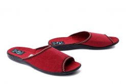ADANEX 29234 SAK1VV bordowy, kapcie damskie. Czerwone kapcie damskie Adanex, bez wzorów. Za 50.99 zł.