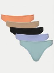 Calvin Klein Underwear Komplet 5 par stringów 000QD5250E Kolorowy. Stringi damskie Calvin Klein Underwear, m, bez wzorów, z bawełny. Za 189.99 zł.