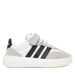 Sneakersy adidas. Białe trampki i tenisówki chłopięce Adidas, bez wzorów, bez zapięcia. Za 179.99 zł.