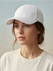 Bawełniana czapka z daszkiem - biały. Białe czapki i kapelusze damskie Sinsay, bez wzorów, z bawełny. Za 9.99 zł.