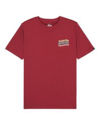 T-Shirt Quiksilver Krótki Rękaw Czerwony Chłopiec. Czerwone t-shirty dla chłopców Quiksilver, bez wzorów, z bawełny, bez ramiączek. Za 110.10 zł.