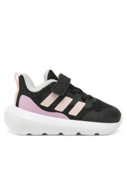 Adidas Sneakersy Fortarun 2.0 JI2185 Czarny. Czarne buty sportowe dziewczęce Adidas, bez wzorów, z materiału, bez zapięcia. Za 129.99 zł.