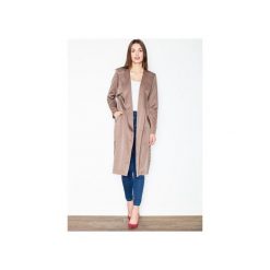 Płaszcz M427 Brąz. Brązowe płaszcze damskie Figl, m, bez wzorów, eleganckie, bez kaptura. Za 199.00 zł.