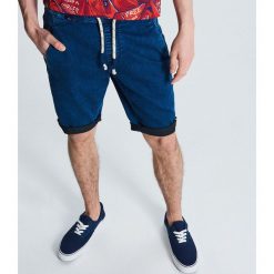 Jeansowe szorty ze sznurkiem - Granatowy. Szorty męskie marki Cropp. Za 119.99 zł.