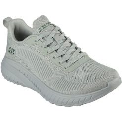 Adidasy Skechers Bobs Squad Chaos-Face Off, Kobiety. Zielone obuwie sportowe damskie Skechers, bez wzorów, z materiału, trekkingowe, Skechers Sport. Za 359.00 zł.