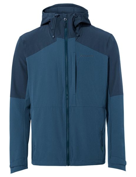 Kurtka softshellowa M Elope Wind Jacket. Niebieskie kurtki męskie Vaude, m, bez wzorów, z hardshellu, bez kaptura. Za 574.35 zł.