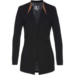 Żakiet z cekinami bonprix czarny. Czarne żakiety damskie bonprix, z aplikacjami. Za 199.99 zł.