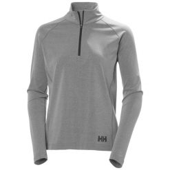 Bluza damska z zamkiem 1/2 Helly Hansen Tyri. Szare bluzy damskie Helly Hansen, bez wzorów, bez kaptura. Za 363.00 zł.