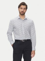 Pierre Cardin Koszula C6 11004.0409 Granatowy Modern Fit. Niebieskie koszule męskie Pierre Cardin, m, bez wzorów, z bawełny, bez kołnierzyka, bez ramiączek. Za 259.99 zł.