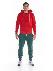 Męskie bluzy z kapturem Basic Heavy Basic zapinane na zamek. Szare bluzy męskie LEONE 1947 APPAREL, m, bez wzorów, z bawełny, z kapturem. Za 189.41 zł.