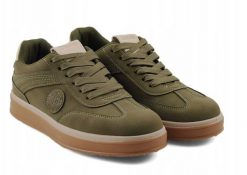 Big Star Shoes SS174022 Zielone 40. Zielone trampki męskie Big Star, bez wzorów, retro, bez zapięcia. Za 146.19 zł.