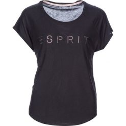 Koszulka w kolorze czarnym. Czarne t-shirty damskie marki ESPRIT, z nadrukiem, z okrągłym kołnierzem. W wyprzedaży za 63.95 zł.