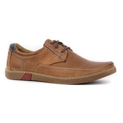 KOMODO Buty męskie casual 911 rude wielokolorowe. Brązowe półbuty na co dzień męskie na jesień, z jeansu, biznesowe, bez zapięcia. Za 367.89 zł.