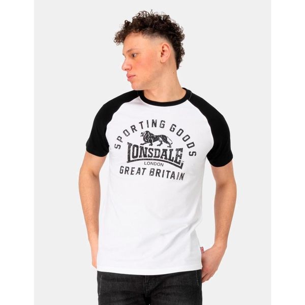 Koszulka Lonsdale Trenance Regular Fit. Białe koszulki sportowe męskie Lonsdale, bez wzorów, bez kołnierzyka, bez ramiączek. Za 152.50 zł.