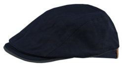 Lekki Kaszkiet Wiosenno-Letni - Alties - Granatowy, Deseń w Jodełkę. Niebieskie czapki i kapelusze męskie Alties, na lato, bez wzorów, z bawełny. Za 79.00 zł.