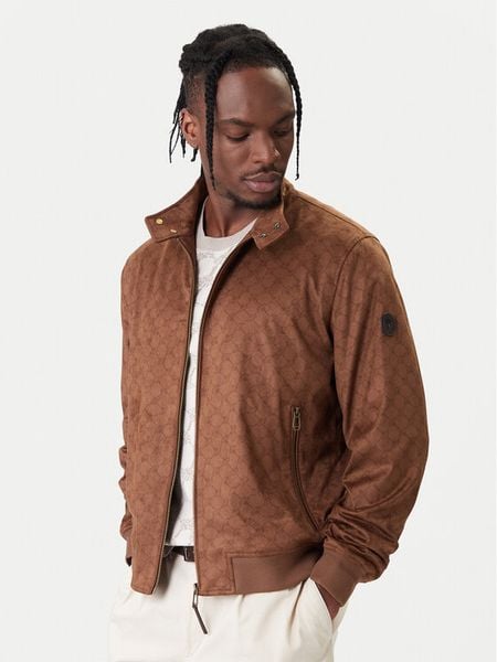 JOOP! Kurtka bomber 363Pedro 10018973 30101918 Brązowy Regular Fit. Brązowe kurtki męskie JOOP!, m, bez wzorów, z syntetyku, bez kaptura. Za 1,269.00 zł.