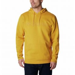Bluza Trekkingowa z kapturem Męska Columbia CSC Basic Logo II Hoodie. Żółte bluzy męskie Columbia, m, bez wzorów, z kapturem, trekkingowe. Za 257.99 zł.