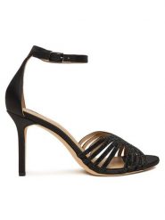 LAUREN RALPH LAUREN Sandały Allie 802P02072002 Czarny. Czarne sandały damskie Lauren Ralph Lauren, bez wzorów, z materiału, bez obcasa, na szpilce, bez zapięcia. Za 799.99 zł.