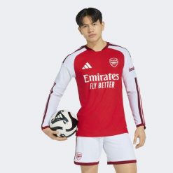 Koszulka podstawowa z długim rękawem Arsenal FC 26/27 Authentic. Czerwone bluzki z długim rękawem męskie Adidas, xs, bez wzorów, z dzianiny, bez kołnierzyka. Za 699.00 zł.