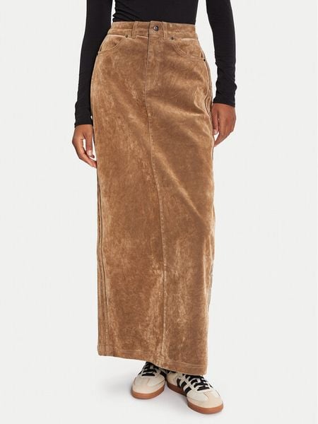 Adidas Spódnica maxi Adibreak JY2397 Brązowy Regular Fit. Brązowe spódnice damskie Adidas, bez wzorów, z bawełny, maxi. Za 307.99 zł.
