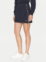 Guess Spódnica mini V5GD02 KCS01 Granatowy Regular Fit. Niebieskie spódnice damskie Guess, xl, z aplikacjami, z bawełny, mini. Za 139.99 zł.