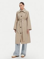 Barbour Trencz LSP0212SN11 Beżowy Regular Fit. Brązowe płaszcze damskie Barbour, bez wzorów, z bawełny, bez kaptura. Za 1,089.00 zł.
