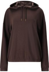Bluza damska z kapturem Athlecia Namier. Brązowe bluzy sportowe damskie Endurance, bez wzorów, z dresówki, z kapturem. Za 247.25 zł.