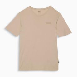 Puma Koszulka Ess Small Logo Boyfriend 68333088. Brązowe koszulki sportowe damskie Puma, xs, bez wzorów, bez kołnierzyka, bez ramiączek. Za 73.99 zł.