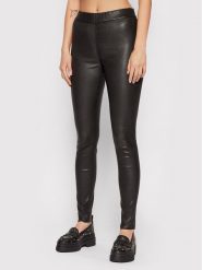 Notes Du Nord Spodnie skórzane Mio 11260 Czarny Slim Fit. Czarne spodnie materiałowe damskie Notes du Nord, bez wzorów, ze skóry. Za 2,429.00 zł.
