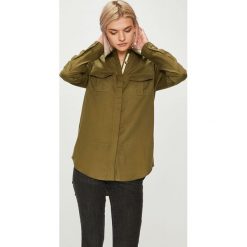 Roxy - Koszula. Brązowe koszule damskie Roxy, z bawełny, casualowe, z klasycznym kołnierzykiem, z długim rękawem. Za 279.90 zł.