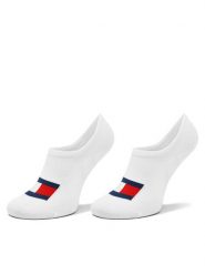 Tommy Hilfiger Stopki 701228224 Biały. Białe skarpety męskie Tommy Hilfiger, bez wzorów, z bawełny. Za 46.19 zł.