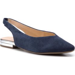 Sandały CAPRICE - 9-29401-22 Ocean Suede 857. Niebieskie klapki damskie Caprice, bez wzorów, ze skóry, bez obcasa, na obcasie, bez zapięcia. W wyprzedaży za 219.00 zł.