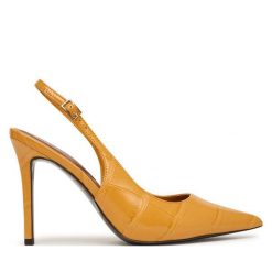 Szpilki Aldo. Żółte szpilki damskie Aldo, bez wzorów, bez obcasa, bez zapięcia. Za 389.99 zł.