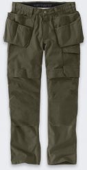Carhartt Spodnie Carhartt Steel Work Cargo Rugged Flex MOSS. Zielone spodnie sportowe męskie Carhartt, m, bez wzorów. Za 537.07 zł.