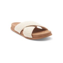 Dla Kobiety SYENNA Biały. Białe klapki damskie Roxy, bez wzorów, z bawełny, bez obcasa. Za 189.99 zł.