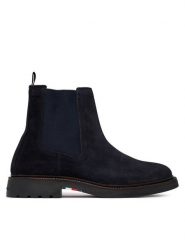 Tommy Hilfiger Sztyblety Corporate Casual Suede Chelsea FM0FM05952 Granatowy. Niebieskie botki męskie Tommy Hilfiger, bez wzorów, ze skóry, casualowe, bez zapięcia. Za 649.99 zł.