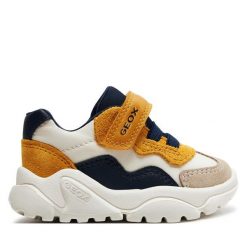 Sneakersy Geox. Trampki i tenisówki chłopięce Geox, bez wzorów, bez zapięcia. Za 199.99 zł.