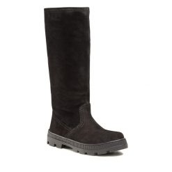 Kozaki Lasocki. Czarne kozaki damskie Lasocki, bez obcasa, na płaskiej podeszwie. Za 369.99 zł.