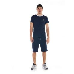 Męski garnitur Academy. Niebieskie garnitury męskie LEONE 1947 APPAREL, bez wzorów, z dresówki, sportowe. W wyprzedaży za 139.75 zł.