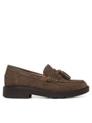 Geox Loafersy D Spherica Ec1 B D65DKA 22 C6029 Brązowy jasny. Brązowe mokasyny damskie Geox, ze skóry. Za 549.99 zł.