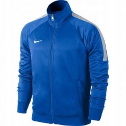 Kurtka Męska Trening Team Club. Niebieskie kurtki sportowe męskie Nike, m, bez wzorów, na fitness i siłownię. Za 175.99 zł.