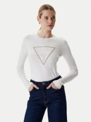 Guess Sweter W6RR49 Z2NQ2 Écru Regular Fit. Swetry damskie Guess, xl, z aplikacjami, z wiskozy, bez kołnierzyka, bez ramiączek, bez kaptura. Za 349.99 zł.