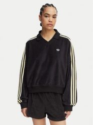 Adidas Bluza Terry Towel KD1402 Czarny Oversize. Czarne bluzy damskie Adidas, m, bez wzorów, z bawełny, bez kaptura. Za 237.99 zł.