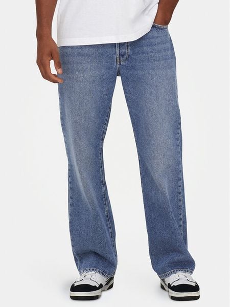 Only & Sons Jeansy Fade 22026781 Niebieski Loose Fit. Niebieskie jeansy męskie Only & Sons. Za 129.99 zł.